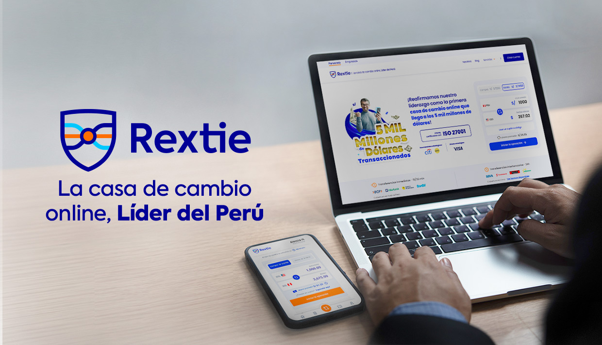 Aprende cómo usar Rextie para cambiar dólares en 6 pasos