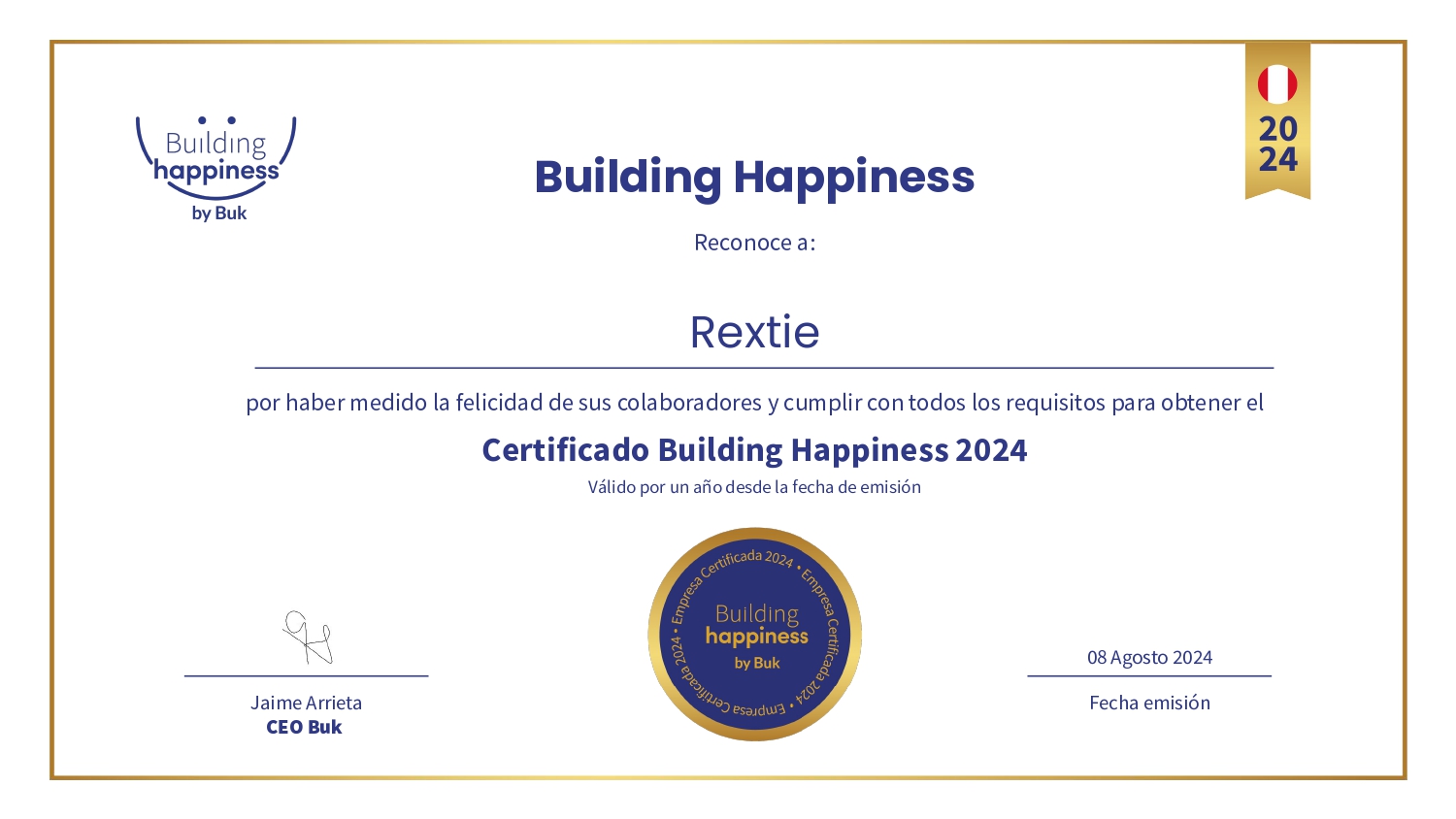 rextie opniniones premio buk